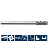 G-SP210-RH4  4 Flutes, Corner Radius,Variable Helix,with Long Shank Length - Big-tools Industrial Supply Tools for Metal Cutting